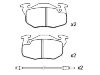 Bremsbelagsatz, Scheibenbremse Brake Pad:77 01 203 213