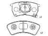 Bremsbelagsatz, Scheibenbremse Brake Pad:BG12-49-280