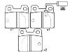 Plaquettes de frein Brake Pad:0060 760 092