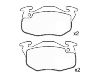 Bremsbelagsatz, Scheibenbremse Brake Pad:4251.37