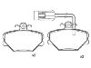 Bremsbelagsatz, Scheibenbremse Brake Pad:655799999