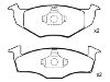 Bremsbelagsatz, Scheibenbremse Brake Pad:140 698 151 B