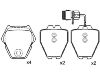 Pastillas de freno Brake Pad:4D0 698 151 K