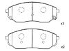 刹车片 Brake Pad:58101-3ED00