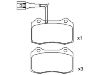 Bremsbelagsatz, Scheibenbremse Brake Pad:1ML 698 151