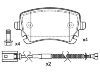 Bremsbelagsatz, Scheibenbremse Brake Pad:3D0 698 451