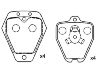 Bremsbelagsatz, Scheibenbremse Brake Pad:8D0 698 151 B