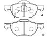 Bremsbelagsatz, Scheibenbremse Brake Pad:45022-SEA-E01