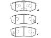 Bremsbelagsatz, Scheibenbremse Brake Pad:53302-M2A01