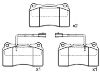 Bremsbelagsatz, Scheibenbremse Brake Pad:7 736 354 5