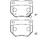 Bremsbelagsatz, Scheibenbremse Brake Pad:44060-04U86