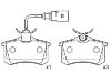 Bremsbelagsatz, Scheibenbremse Brake pad set:7M3 698 451