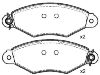 刹车片 Brake pad set:77 01 205 513