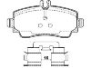 刹车片 Brake pad set:168 420 00 20