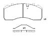 Bremsbelagsatz, Scheibenbremse Brake Pad:151254-072