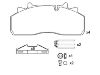 Bremsbelagsatz, Scheibenbremse Brake Pad:151623-066