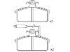 Bremsbelagsatz, Scheibenbremse Brake Pad:8E0 211 650 81