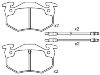 Bremsbelagsatz, Scheibenbremse Brake Pad:60 00 008 125