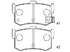 Bremsbelagsatz, Scheibenbremse Brake Pad:43022-SG9-000