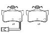 Bremsbelagsatz, Scheibenbremse Brake Pad:43022-SG9-V00