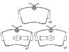 Bremsbelagsatz, Scheibenbremse Brake Pad:16 05 612