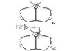 Bremsbelagsatz, Scheibenbremse Brake Pad:0060 760 121