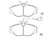 Bremsbelagsatz, Scheibenbremse Brake Pad:9 950 550