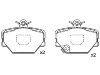 Bremsbelagsatz, Scheibenbremse Brake Pad:451 421 00 10