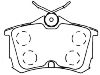 Bremsbelagsatz, Scheibenbremse Brake Pad:43022-S1A-E02