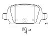 Bremsbelagsatz, Scheibenbremse Brake Pad:16 05 965
