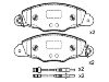 Bremsbelagsatz, Scheibenbremse Brake Pad:4251.84