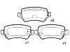 Bremsbelagsatz, Scheibenbremse Brake Pad:16 05 086
