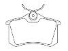 Bremsbelagsatz, Scheibenbremse Brake Pad:8E0 698 451 B