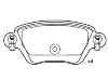 Bremsbelagsatz, Scheibenbremse Brake Pad:77 01 207 187
