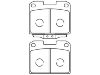 Bremsbelagsatz, Scheibenbremse Brake Pad:MB895303
