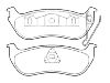 Bremsbelagsatz, Scheibenbremse Brake Pad:5083882AC