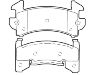 Bremsbelagsatz, Scheibenbremse Brake Pad:18047809