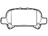 Bremsbelagsatz, Scheibenbremse Brake Pad:04466-33080