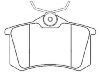 Bremsbelagsatz, Scheibenbremse Brake Pad Set:4D0 698 451 D