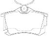 Bremsbelagsatz, Scheibenbremse Brake Pad Set:1K0 698 451 C