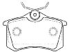 Bremsbelagsatz, Scheibenbremse Brake Pad Set:4D0 698 451 C