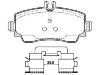 Bremsbelagsatz, Scheibenbremse Brake Pad Set:168 420 01 20